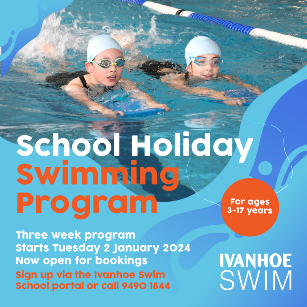 Ivanhoe Swim Holiday Program released Ivanhoe Swim